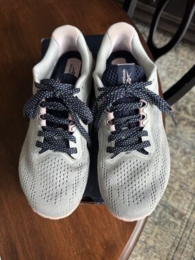 Reebok Women's Nano X1 Cross Trainer - Pure Grey 2/Vector Navy/Frost Berry, 9